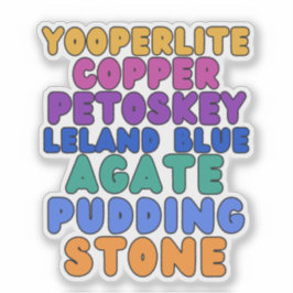 Michigan Rockhound Custom-Cut Vinyl Sticker 