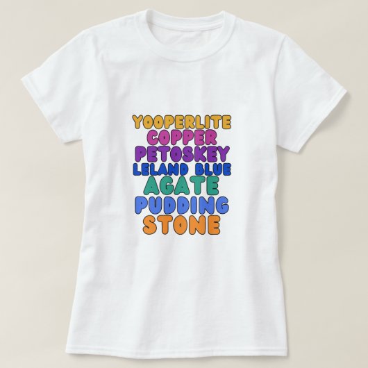 Michigan Rockhound T-shirt  (Design devant)