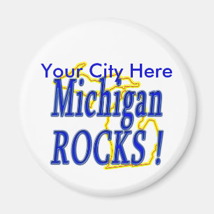 Michigan Rocks. Magneet