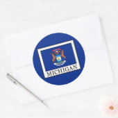 Michigan Ronde Sticker (Envelop)