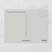 Michigan Sate Capitol Lansing Michigan Briefkaart (Achterkant)