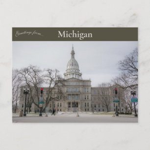 Michigan Sate Capitol Lansing Michigan Briefkaart
