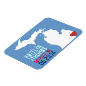 Michigan Save the Date -  stad Magneet (Linkerzijde)