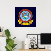 Michigan Seal Poster (Thuiskantoor)