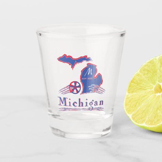 Michigan Shot Glass Glas (Voorkant)