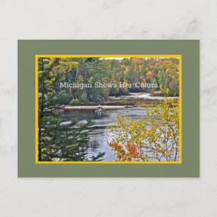 MICHIGAN SHOWS HER COLORS/FALL COLORS OF U.P. POS BRIEFKAART