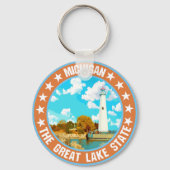 Michigan Sleutelhanger (Achterkant)