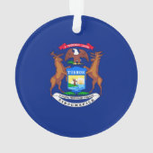 Michigan Staatsvlag Ontwerp Ornament (achterkant)