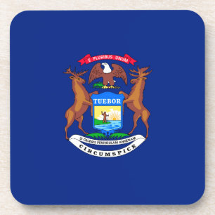 Michigan Staatsvlagontwerp Bier Onderzetter