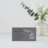 Michigan State Carte de visite taillé pierre look (Debout devant)