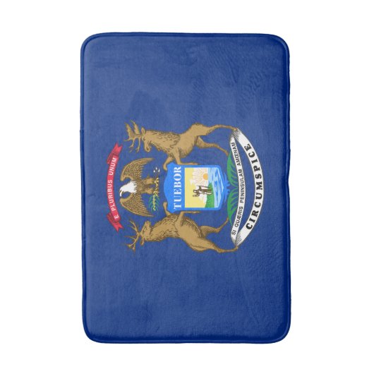 Michigan State Flag Badmat (Voorkant Verticaal)