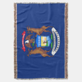 Michigan State Flag Deken (Voorkant Verticaal)