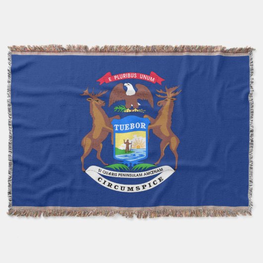 Michigan State Flag Deken (Voorkant)