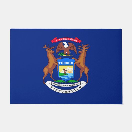 Michigan State Flag Design Deurmat (Voorkant)