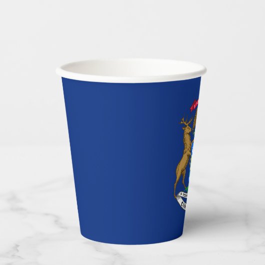 Michigan State Flag Papieren Bekers (Voorkant)