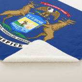 Michigan State Flag Sherpa Deken (3/4)