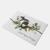 Michigan State heeft uw thuisstad Rustic gepersona Deurmat (Schuin)