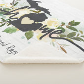 Michigan State heeft uw thuisstad Rustic gepersona Sherpa Deken (3/4)