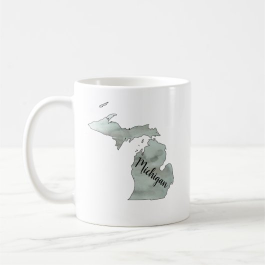 Michigan State Illustration Mug (Gauche)