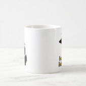 Michigan State Kaart Happy Halloween Vleermuizen Koffiemok (Center)