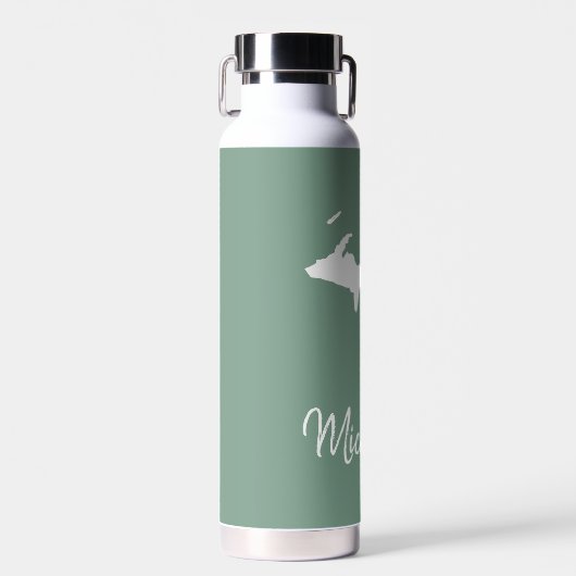 Michigan State Map Waterfles (Voorkant)