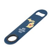 Michigan State Map with Custom Love Heart and Name (Devant angulaire)