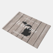Michigan State Personalized Welcome Wood Kijk uit Deurmat (Schuin)
