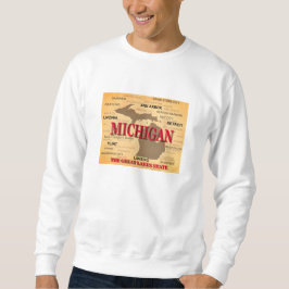 Michigan State Pride Map Silhouette Trui
