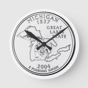 Michigan State Quarter Ronde Klok