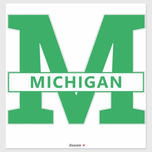 Michigan Sticker (Vel)