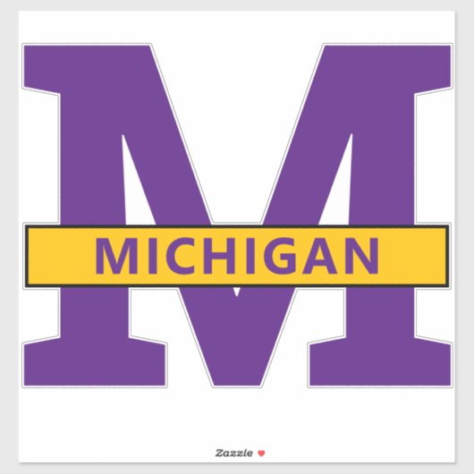 Michigan Sticker (Vel)