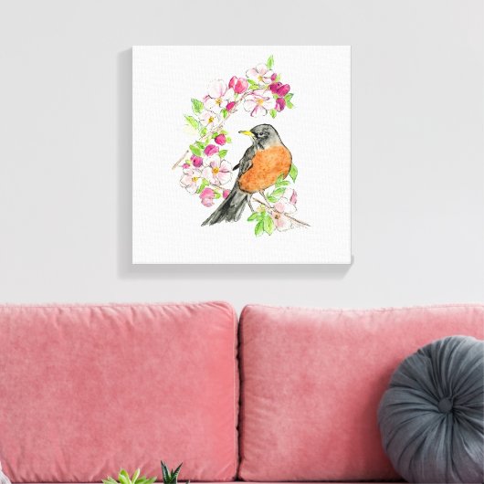 Michigan Stretched Canvas Print (Insitu (Woonkamer))