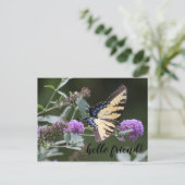 Michigan Swallowtail Butterfly Briefkaart (Staand voorkant)