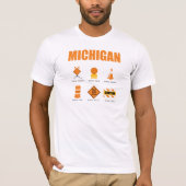 Michigan Symbols T-shirt (Voorkant)