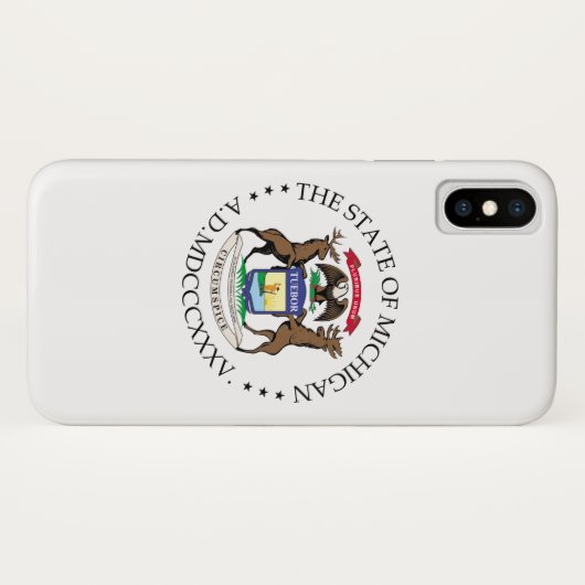 Michigan-teken Case-Mate iPhone Case (Achterkant (horizontaal))