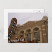 Michigan Theater, Ann Arbor Briefkaart (Voorkant / Achterkant)