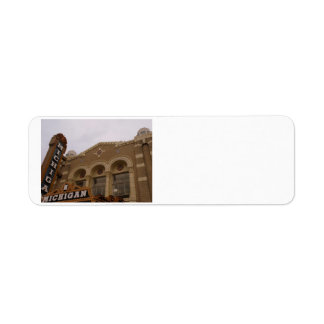 Michigan Theatre, Ann Arbor adresetiketten Etiket