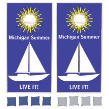 Michigan Thema Cornhole Set