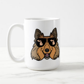 Michigan Theme koffie mok - Sheltie Sheepdog