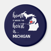 Michigan thuis is waar het hart ligt magneet (Voorkant)