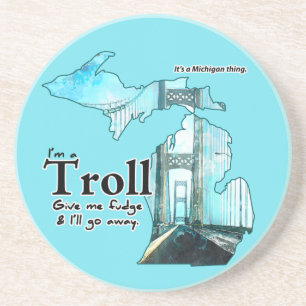 Michigan Troll Dessous de verre