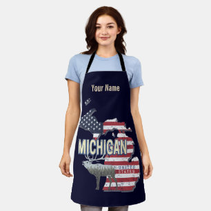 Michigan United States Retro State Map  USA Schort