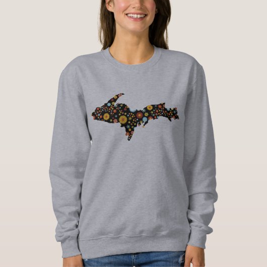 Michigan Upper Peninsula Trendy Sweatshirt (Voorkant)