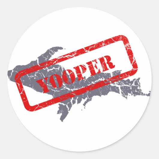 Michigan Upper Peninsula Yooper Sticker (Voorkant)