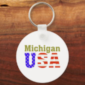 Michigan USA! Sleutelhanger (Voorkant)