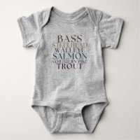 Michigan Vissen Matching Familie Baby T-shirt