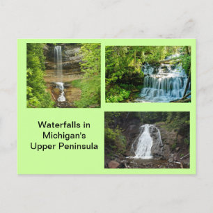 Michigan Waterfall Briefkaart