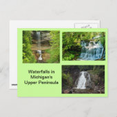 Michigan Waterfall Briefkaart (Voorkant / Achterkant)
