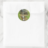Michigan Watervallen Ronde Sticker (Tas)
