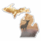 Michigan Wildlife - Elk Sticker (Voorkant)